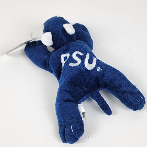 NCAA Penn State Nittany Lion "PSU" Stitched Navy Blue & White Mascot Beanie - Picture 4 of 12